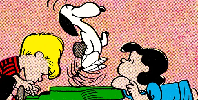 Snoopy Dancing by Charles Schulz - Featured