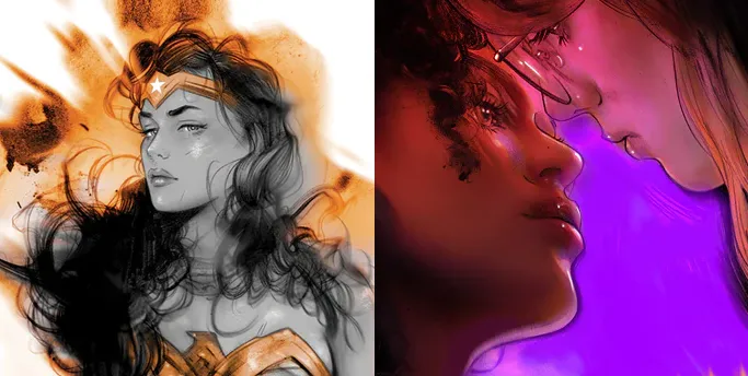 Wonder Woman & Black Mirror by Tula Lotay