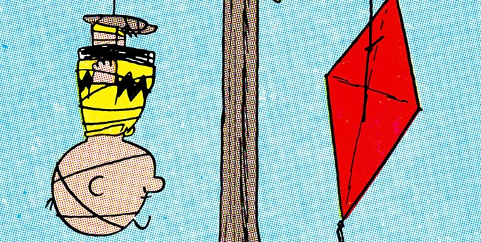 Peanuts - Kite by Charles Schulz