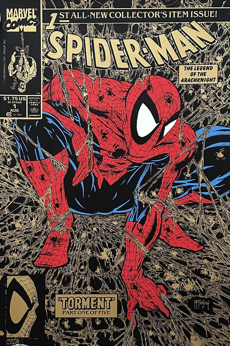 Spider-Man #1 - Gold by Todd McFarlane - Alternative Movie Poster ...