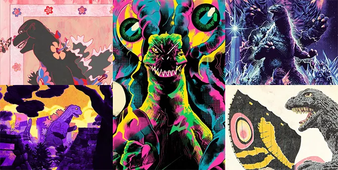 70 Years of Godzilla by Spoke Art and Ghost X Ghost - Wave 1