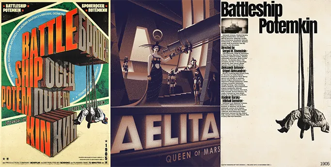 Aelita: Queen of Mars by Chris Chivers & Battleship Potemkin by Rafa Orrico