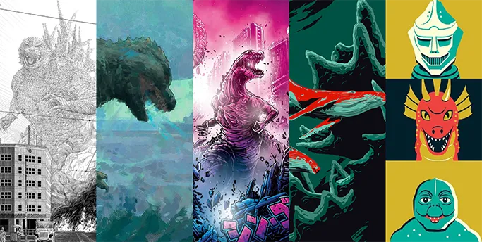 70 Years of Godzilla by Spoke Art and Ghost X Ghost - Wave 3