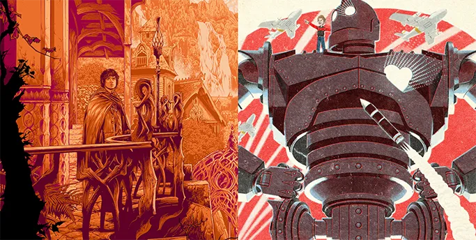 The Lord of the Rings: The Fellowship of the Ring by Ken Taylor and Iron Giant by Jason Raish