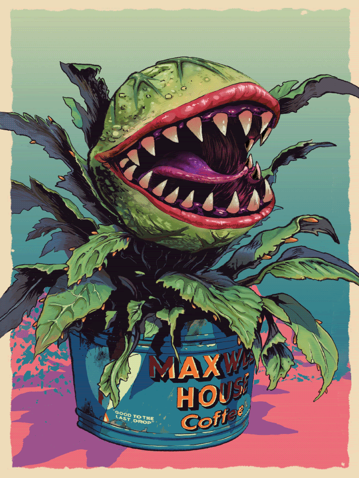 Audrey II (Little Shop of Horrors) - 3D Flip Lenticular by MonkeyMouth