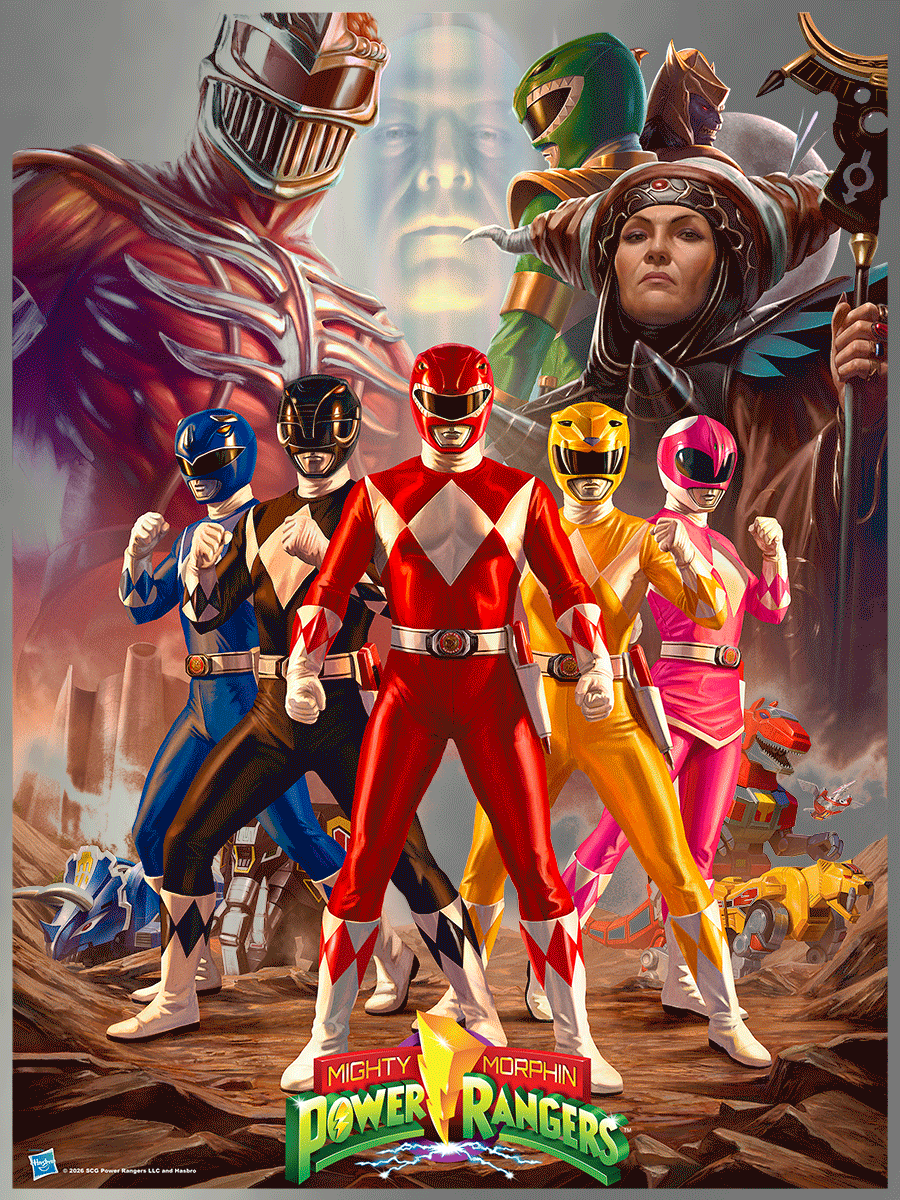Mighty Morphin Power Rangers - Aluminum Print by Carlos Dattoli