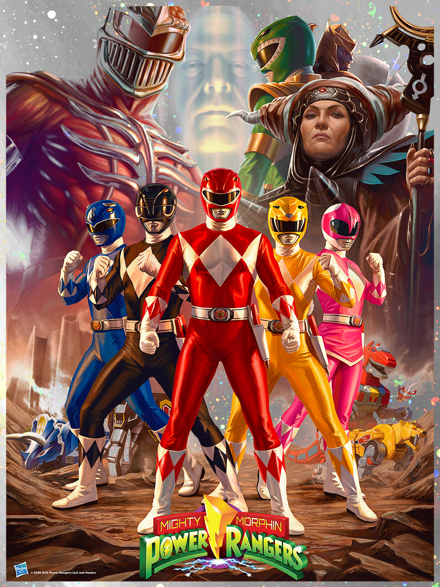 Mighty Morphin Power Rangers - Silver Foil Variant by Carlos Dattoli