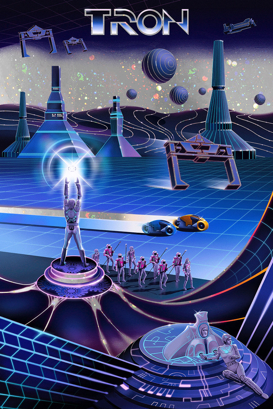 Tron - Galaxy Foil Variant by Mr. Melville